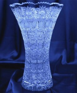 Krištáľová brúsená váza 25 cm