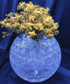 Krištáľová brúsená váza 18 cm