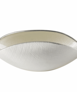 Misa BURA biela perla / platinová linka 20x12 cm