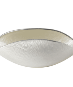 Misa BURA biela perla / platinová linka 28x14 cm