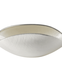 Misa BURA biela perla / platinová linka 38x11 cm