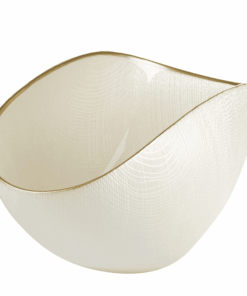 Misa BURA biela perla / zlatá linka 38x11 cm