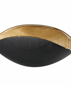 Misa BURA čierna matná / zlatá 38x18 cm