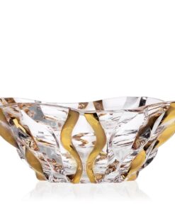 Krištálová miska Samboa gold 30,5 cm