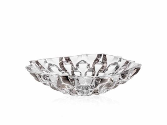 Krištálová miska Samboa platinum 35 cm