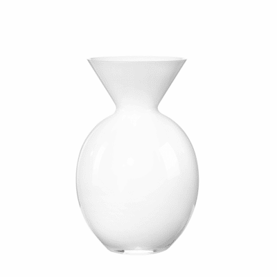 Váza PALLO biela H30 cm