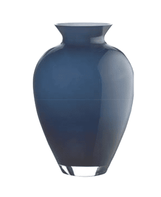 Váza AURORITA opálovo biela modrá H29 cm