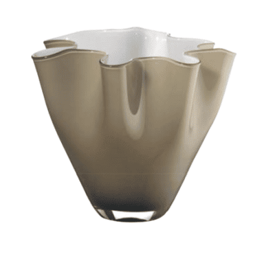 Váza WAIVA opálovo biela fumé D28 cm H24 cm
