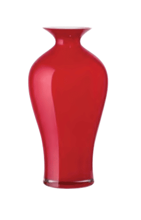Váza AURORITA červená H42 cm