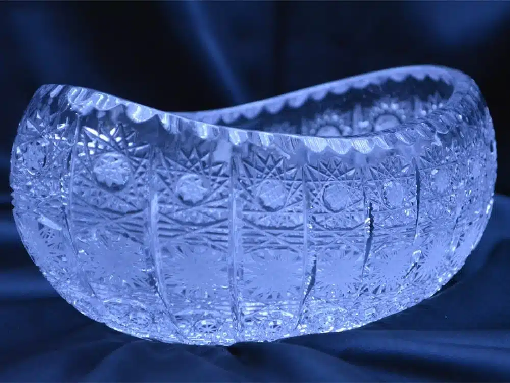 Krištálová brúsená miska 20 cm
