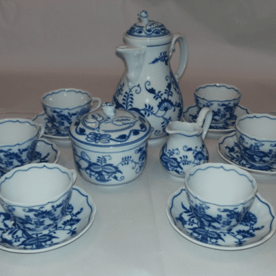 Cibulák – Kávová súprava 0,08 l – originálny cibuľový porcelán 1. akosť