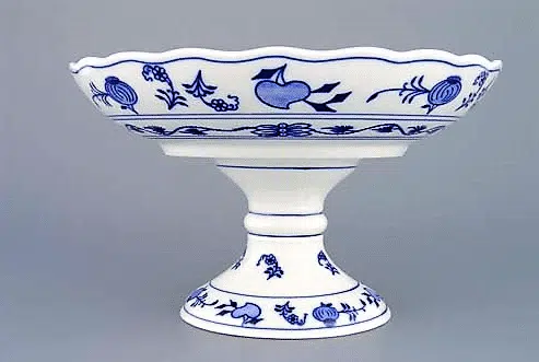 Cibulák – Misa kompótová 24 cm na nohe – originálny cibuľový porcelán 1. akosť
