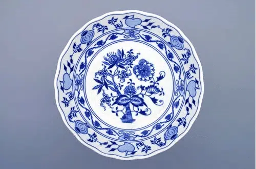Cibulák – Misa kompótová 24 cm na nohe – originálny cibuľový porcelán 1. akosť