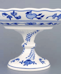 Cibulák – Misa kompótová na nohe 24 cm – originál cibuľový porcelán 1. akosť