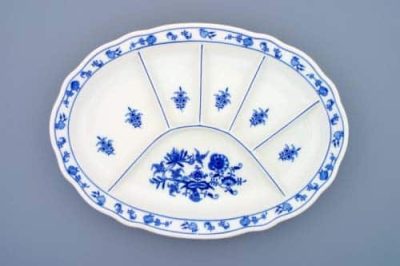 Cibulák – Tanier delený 35 cm – originálny cibuľový porcelán I. akosť