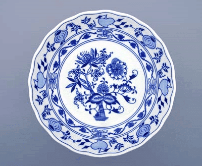 Cibulák – Misa kompótová 24 cm na nohe – originálny cibuľový porcelán 1. akosť