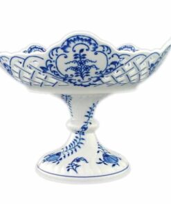 Cibulák – Misa 5-hr. 24 cm na ozdobnej nohe 24 cm – originál cibuľový porcelán 1. akosť