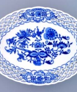 Cibulák – Košík prelamovaný 21 cm – originál cibuľový porcelán 1. akosť
