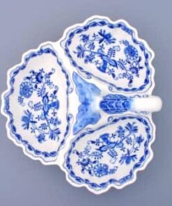 Cibulák – Kabaret trojdielny 30 cm – originál cibuľový porcelán 1. akosť