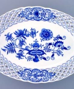 Cibulák – Košík prelamovaný 28 cm – originálny cibuľový porcelán 1. akosť