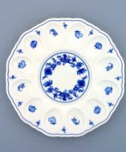 Cibulák – Podnos na vajíčka 24,3 cm – originál cibuľový porcelán 1. akosť