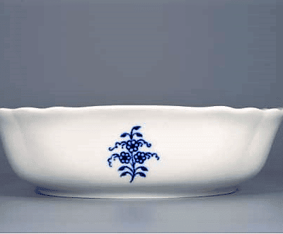 Cibulák – Misa šalátová 4-hranná 19 cm – originálny cibuľový porcelán 1. akosť