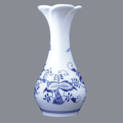 Cibulák – Váza kytka 16,5 cm – originál cibuľový porcelán 1. akosť