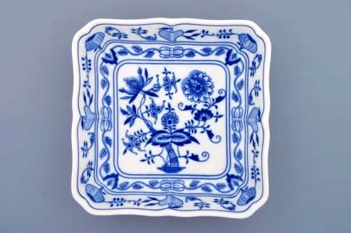 Cibulák – Misa šalátová 4-hranná 24 cm – originálny cibuľový porcelán 1. akosť