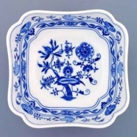 Cibulák – Misa šalátová 4-hranná vysoká 21 cm – originál cibuľový porcelán I. akosť