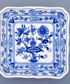 Cibulák – Misa šalátová 4-hranná 21 cm – originálny cibuľový porcelán 1. akosť