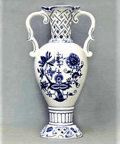 Cibulák – Váza prelamovaná 30 cm – originál cibuľový porcelán 1. akosť