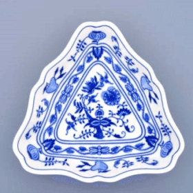 Cibulák – Misa šalátová 3-hranná 24 cm – originálny cibuľový porcelán 1. akosť