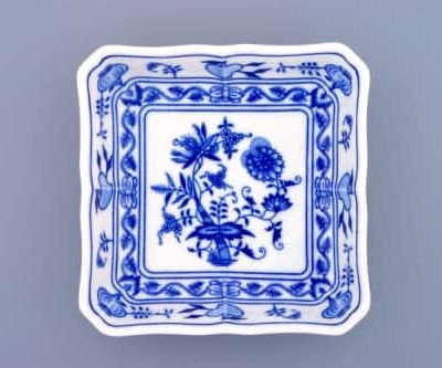 Cibulák – Misa šalátová 4-hranná 15 cm – originálny cibuľový porcelán 1. akosť