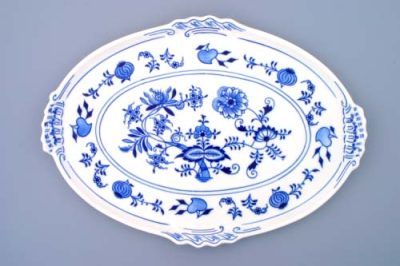 Cibulák – Podnos oválny 39 x 27 cm – originál cibuľový porcelán 1. akosť