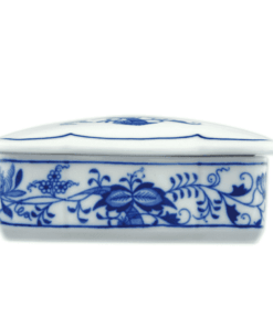 Cibulák – Dóza na cigarety 11,5 cm – originál cibuľový porcelán 1. akosť