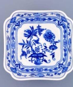 Cibulák – Misa šalátová 4-hranná vysoká 15 cm – originálny cibuľový porcelán I. akosť