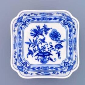 Cibulák – Misa šalátová 4-hranná vysoká 15 cm – originálny cibuľový porcelán I. akosť