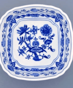 Cibulák – Misa šalátová 4-hranná 19 cm – originálny cibuľový porcelán 1. akosť