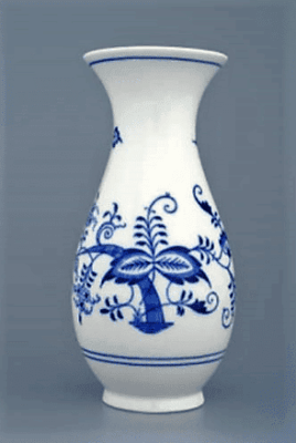 Cibulák – Váza 20 cm – originálny cibuľový porcelán 1. akosť