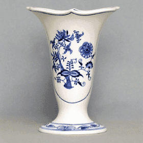 Cibulák – Váza 20 cm – originál cibuľový porcelán 1. akosť