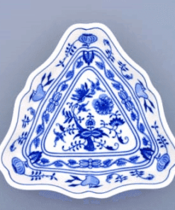 Cibulák – Misa šalátová 3-hranná 19,5 cm – originálny cibuľový porcelán 1. akosť