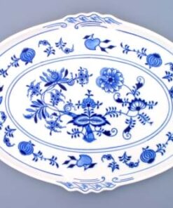 Cibulák – Podnos oválny 39 x 27 cm – originál cibuľový porcelán 1. akosť