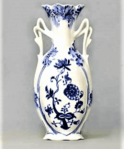 Cibulák – Váza secesná 20,5 cm – originál cibuľový porcelán 1. akosť