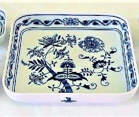 Cibulák – Súprava misiek štvorhranných – originál cibuľový porcelán 1. akosť