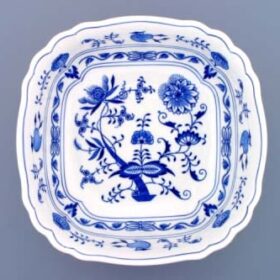 Cibulák – Misa šalátová 4-hranná 26 cm – originálny cibuľový porcelán 1. akosť