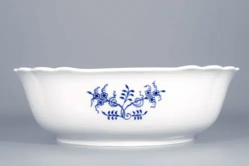 Cibulák – Misa šalátová 4-hranná 26 cm – originálny cibuľový porcelán 1. akosť