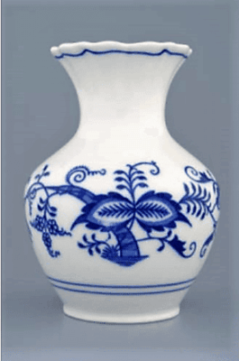Cibulák – Váza 13,5 cm – originálny cibuľový porcelán 1. akosť