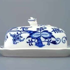 Cibulák – Dóza na maslo 17 x 13 cm – originálny cibuľový porcelán 1. akosť