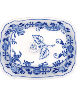 Cibulák – Dóza na maslo 17 x 13 cm – originálny cibuľový porcelán 1. akosť