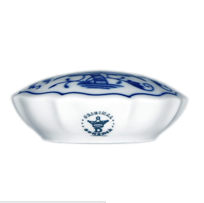 Cibulák – Dóza na sladidlo 7 cm – originál cibuľový porcelán 1. akosť